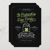 Glückliches halbes Liter Einladung (Vorne/Hinten)