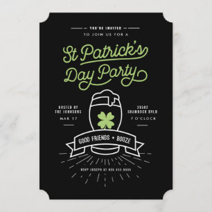 Glückliches halbes Liter Einladung