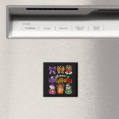Glückliches Hallothanksmas Schickes Bogen Kaffee L Magnet (In Situ (Geschirrspüler))