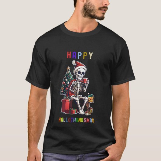 Glückliches hallothankssmas Shirt (Vorderseite)