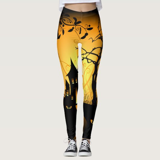 Glückliches Halloween 12 Leggings (Vorderseite)