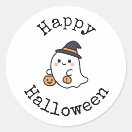 Glückliches Halloween Aufkleber - Süßer Kawaii Gei