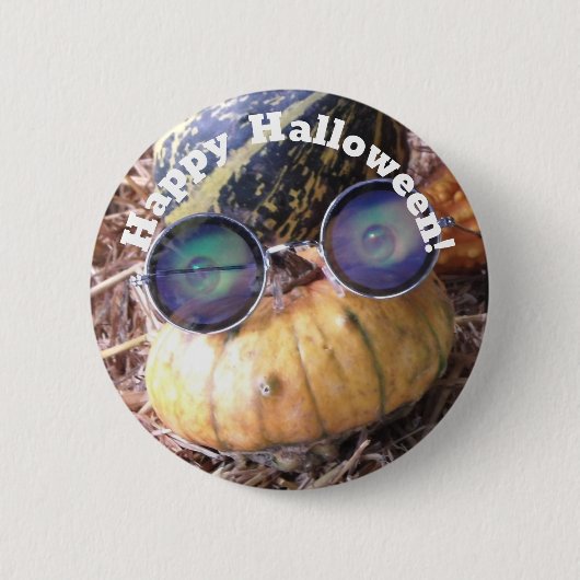 "Glückliches Halloween!"Ausweis Button (Vorderseite)
