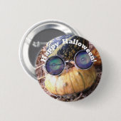 "Glückliches Halloween!"Ausweis Button (Vorne & Hinten)