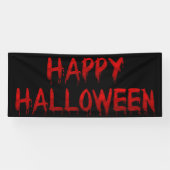 Glückliches Halloween-Bratenfett-Blut Banner (Horizontal)