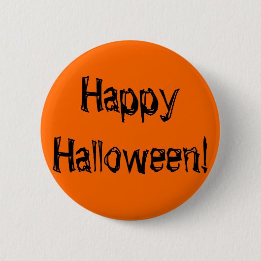 Glückliches Halloween! Button (Vorderseite)
