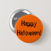 Glückliches Halloween! Button (Vorne & Hinten)