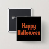 Glückliches Halloween Button (Vorne & Hinten)