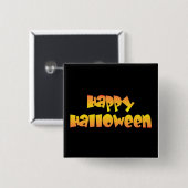 Glückliches Halloween Button (Vorne & Hinten)