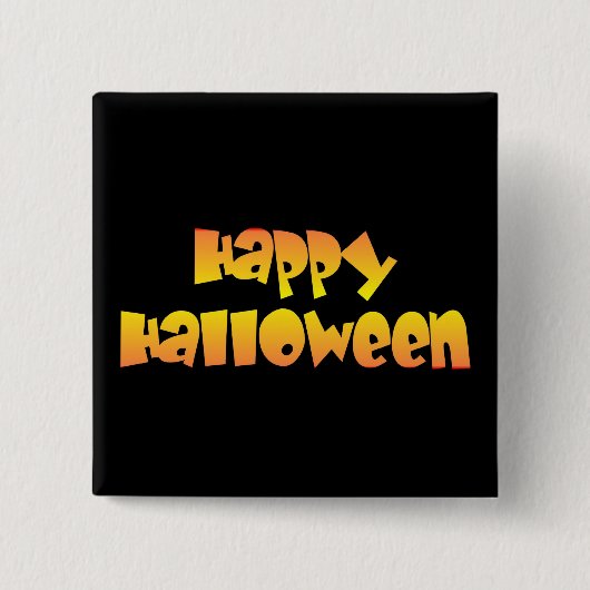 Glückliches Halloween Button (Vorderseite)