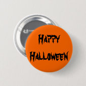 Glückliches Halloween Button (Vorne & Hinten)