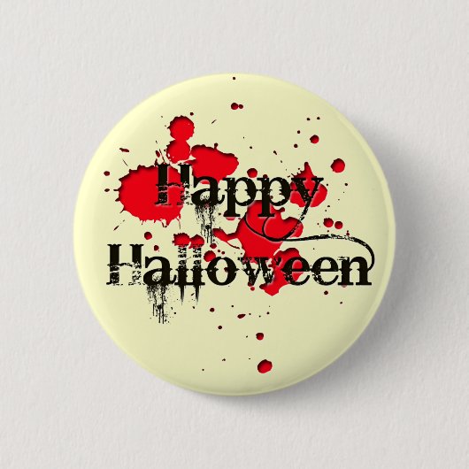 glückliches Halloween Button (Vorderseite)