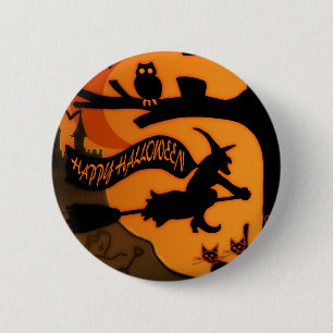 Glückliches Halloween Button