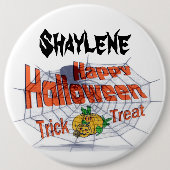 Glückliches Halloween Button (Vorderseite)