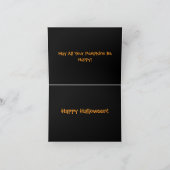 Glückliches Halloween! Eine Feiertagskarte Karte (Innenseite)