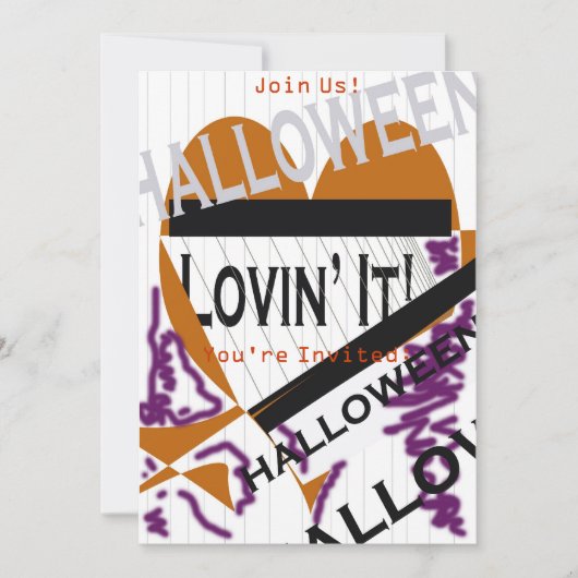 glückliches Halloween Einladung (Vorderseite)