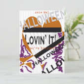 glückliches Halloween Einladung (Stehend Vorderseite)