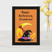 Glückliches Halloween, Enkel-Karte Karte (Gelbe Blume)