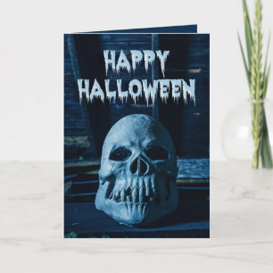 Glückliches Halloween für irgendein gruseliges Sch Feiertagskarte