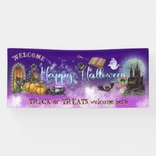 Glückliches Halloween für Kindertrick oder Tread Banner