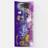 Glückliches Halloween für Kindertrick oder Treads  Banner (Vertikal)
