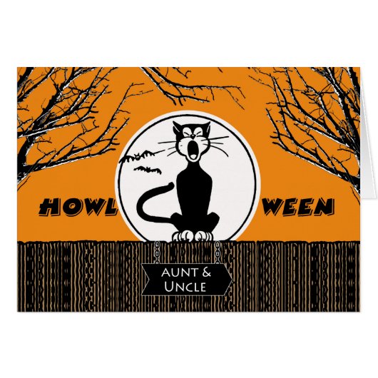 Glückliches Halloween für Tante und Onkel, Scaredy (Vorderseite (Horizontal))