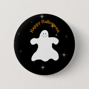 Glückliches Halloween-Geist-Button Button