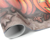 Glückliches Halloween-Graveyard-Scene-Wrapping-Pap Geschenkpapier (Rolleneckpunkt)