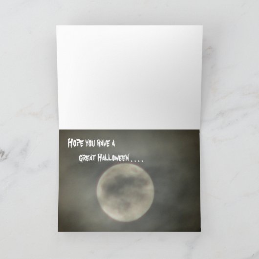 Glückliches Halloween - Grußkarte Karte (Innenseite)