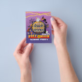 Glückliches Halloween ist eine lustige Jahresfeier Flyer (Gruppe)