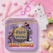 Glückliches Halloween ist eine lustige Jahresfeier Pappteller (Party)