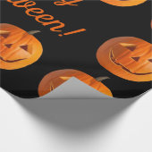 Glückliches Halloween-Jack-O-Lanterns Wrapping Pap Geschenkpapier (Ecke)