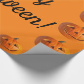 Glückliches Halloween-Jack-O-Lanterns Wrapping Pap Geschenkpapier (Ecke)
