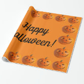 Glückliches Halloween-Jack-O-Lanterns Wrapping Pap Geschenkpapier (Ungerollt)