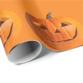 Glückliches Halloween-Jack-O-Lanterns Wrapping Pap Geschenkpapier (Rolleneckpunkt)
