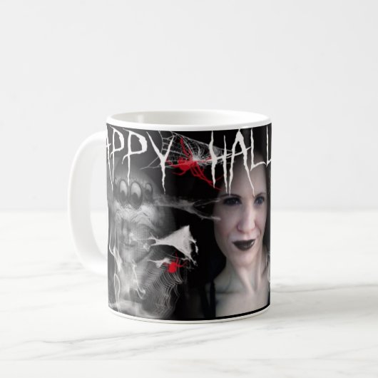 Glückliches Halloween Kaffeetasse (Vorderseite Links)