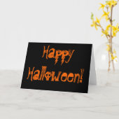 Glückliches Halloween! Karte (Gelbe Blume)