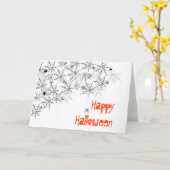 Glückliches Halloween Karte (Gelbe Blume)