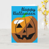 Glückliches Halloween Karte (Gelbe Blume)