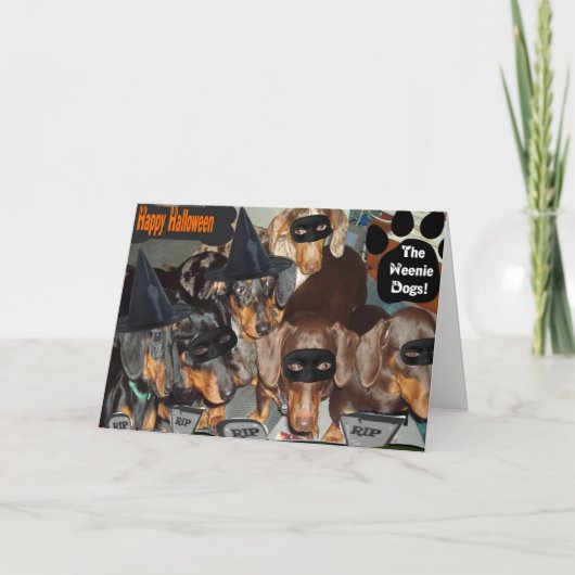 GLÜCKLICHES HALLOWEEN KARTE (Vorderseite)