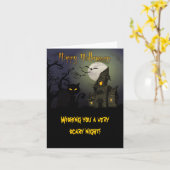 Glückliches Halloween Karte (Gelbe Blume)