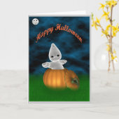 Glückliches Halloween Karte (Gelbe Blume)