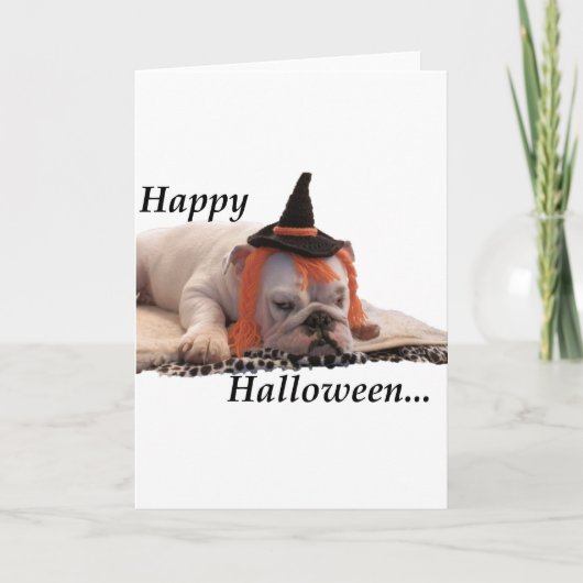 Glückliches Halloween Karte (Vorderseite)