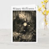 Glückliches Halloween! Karte (Gelbe Blume)