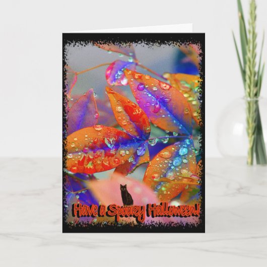 GLÜCKLICHES HALLOWEEN! KARTE (Vorderseite)