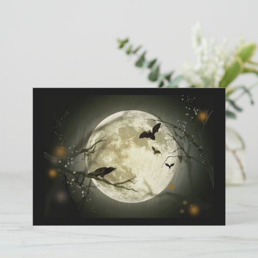 glückliches Halloween Karte (Stehend Vorderseite)