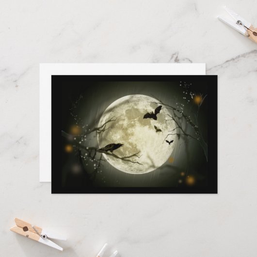 glückliches Halloween Karte (Vorderseite/Rückseite Beispiel)