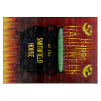 Glückliches Halloween-Kessel-Feuer personalisiert