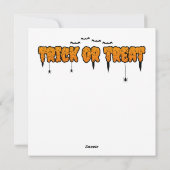 glückliches Halloween-Kind Feiertagskarte (Rückseite)