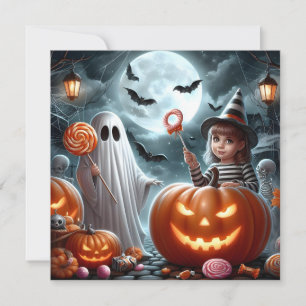 glückliches Halloween-Kind Feiertagskarte